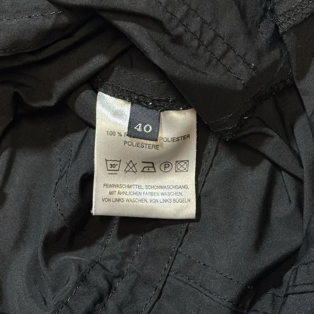 Marc O' Polo Women's L Thermal Insulated Jacket Coat Size 40‎ Black Zip